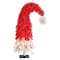 9ft. Pre-Lit Holiday Red Santa Hat Artificial Christmas Tree, White LED Lights
